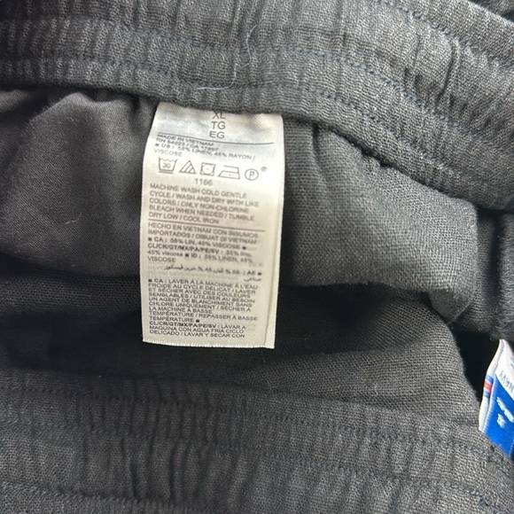 Old Navy Shorts High Rise Linen Blend Black Women's Size XL - Picture 6 of 8